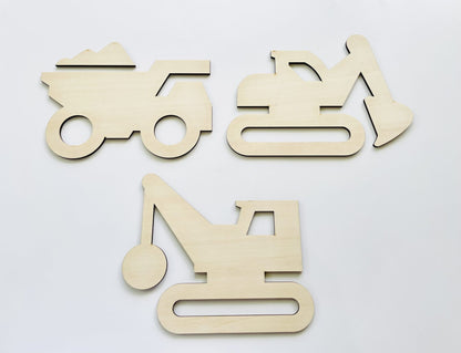 Construction Vehicles Wall Decals