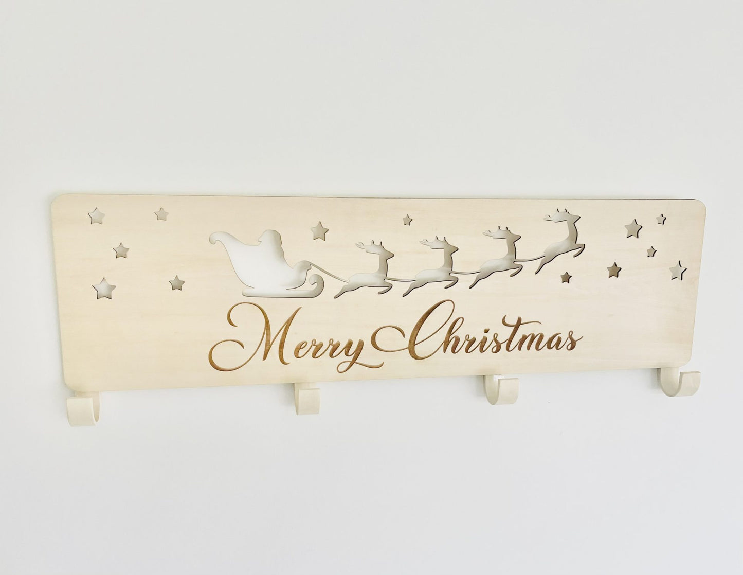 Christmas Stocking Hanger - Santa Sleigh