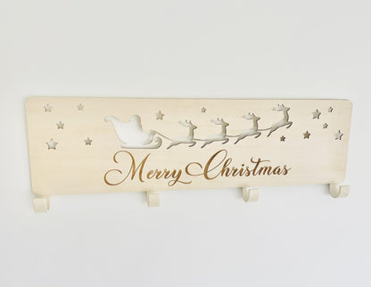 Christmas Stocking Hanger - Santa Sleigh