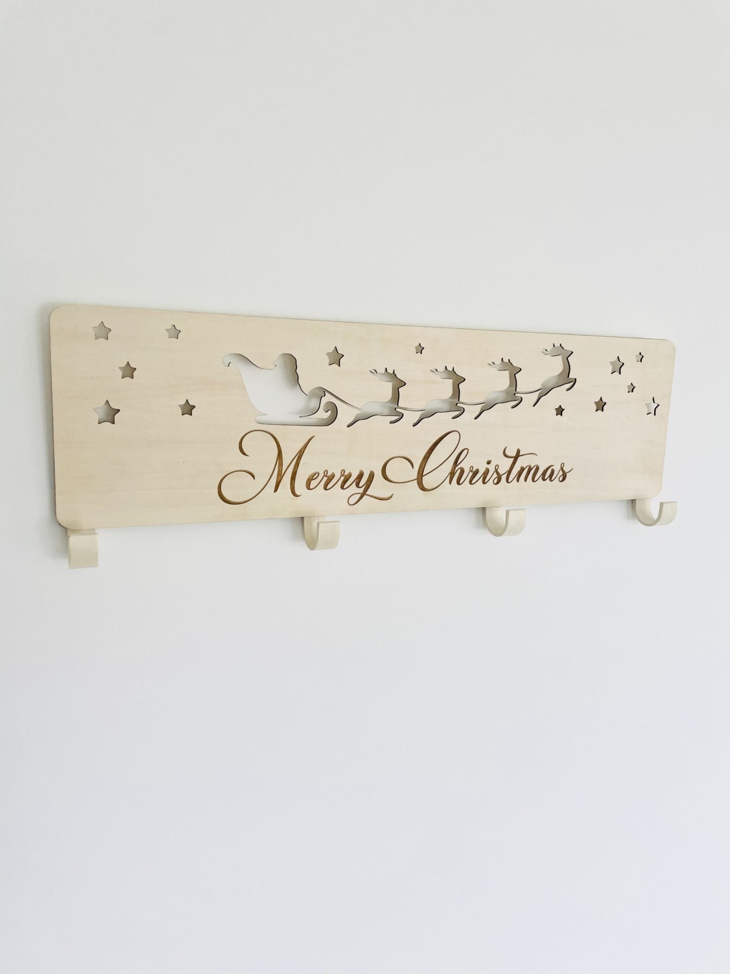 Christmas Stocking Hanger - Santa Sleigh