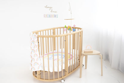 Pastel Rainbow Nursery Mobile