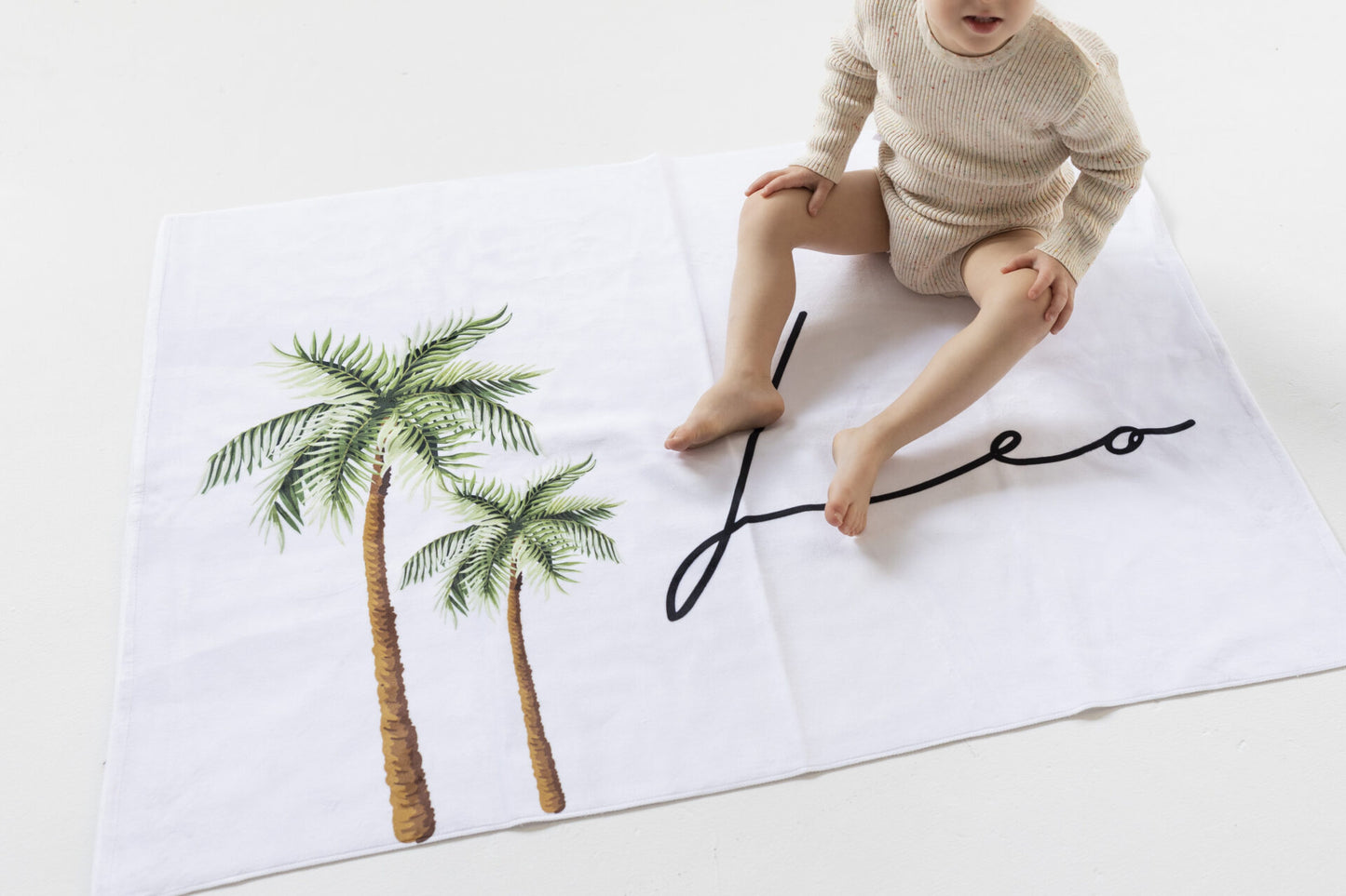 Personalised Kids Towel - Palm Tree