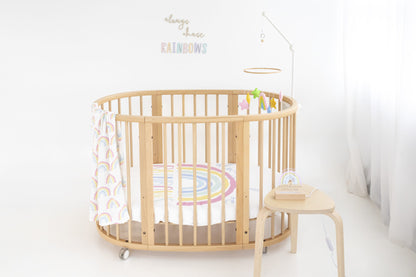 Pastel Rainbow Nursery Mobile