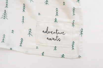 Adventure Awaits Swaddle - Signature Tree