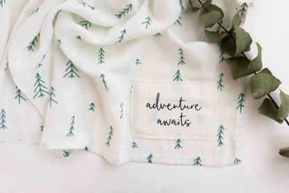 Adventure Awaits Swaddle - Signature Tree