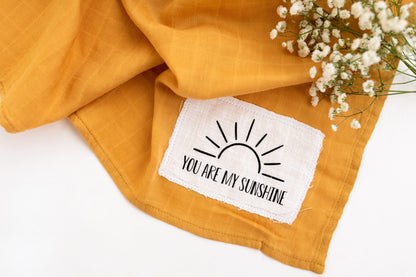 You are my sunshine Mustand Muslin Swaddle