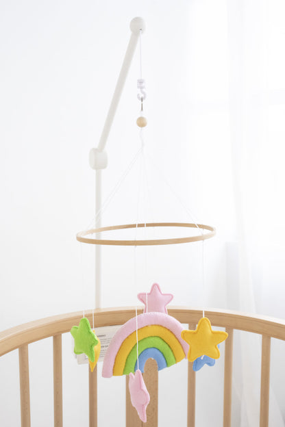 Pastel Rainbow Nursery Mobile