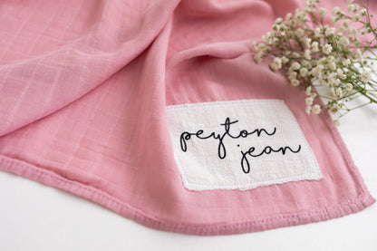 Personalised Swaddle - Pink