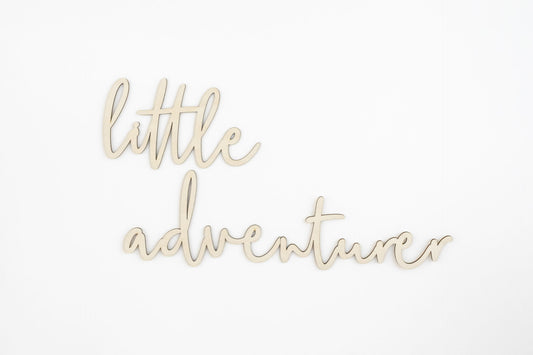 little adventurer wall plaque