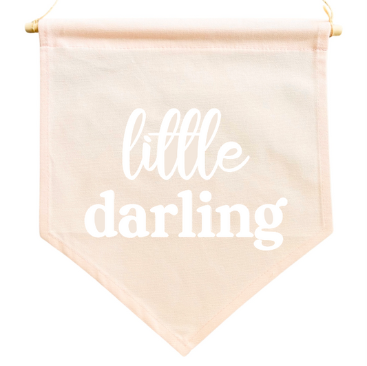 LITTLE DARLING PINK Flag