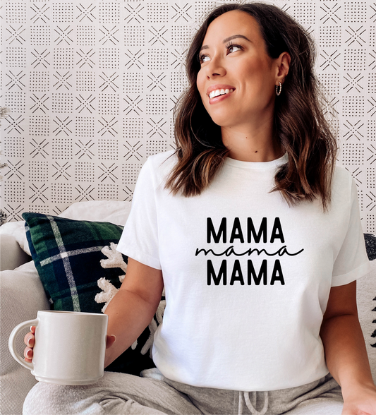 Mama Mama Mama WHITE T-shirt - Size M