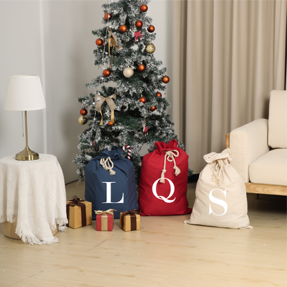 MONOGRAM Personalised Canvas Santa Sacks - Multiple Colours