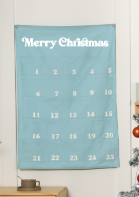 Extra Large Merry Christmas Advent Calendar - MINT