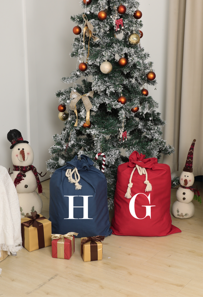 MONOGRAM Personalised Canvas Santa Sacks - Multiple Colours