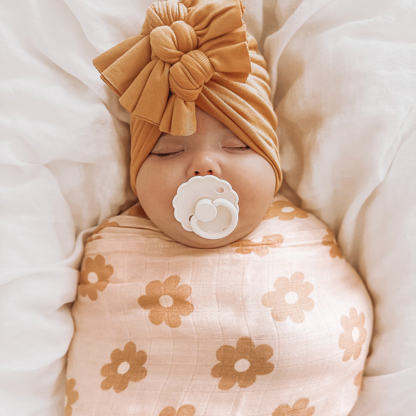 Daisy Muslin Wrap Swaddle