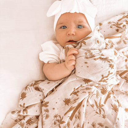 Desert Palms Organic Muslin Wrap Swaddle