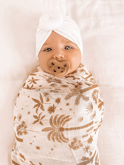 Desert Palms Organic Muslin Wrap Swaddle