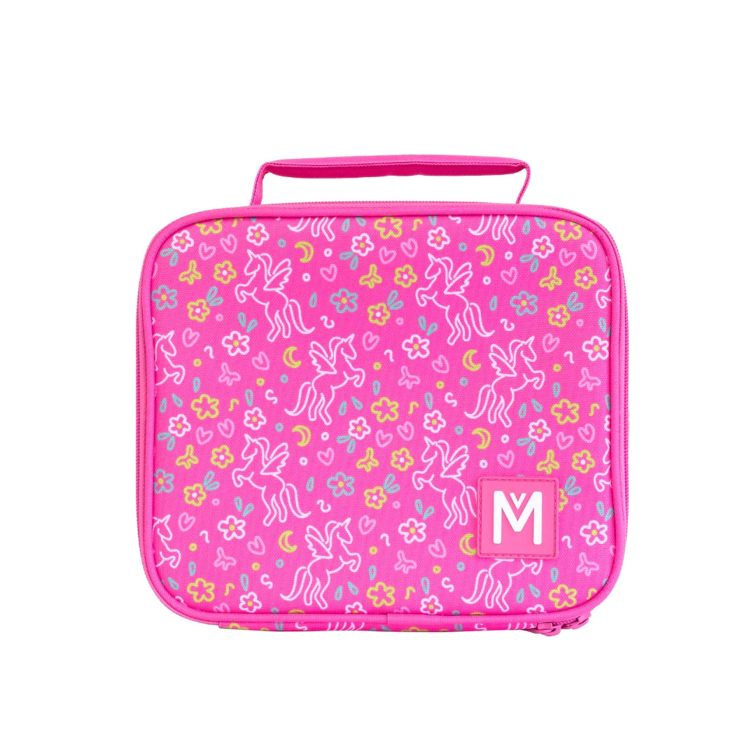 MontiiCo MEDIUM INSULATED LUNCH BAG - Pink Unicorn