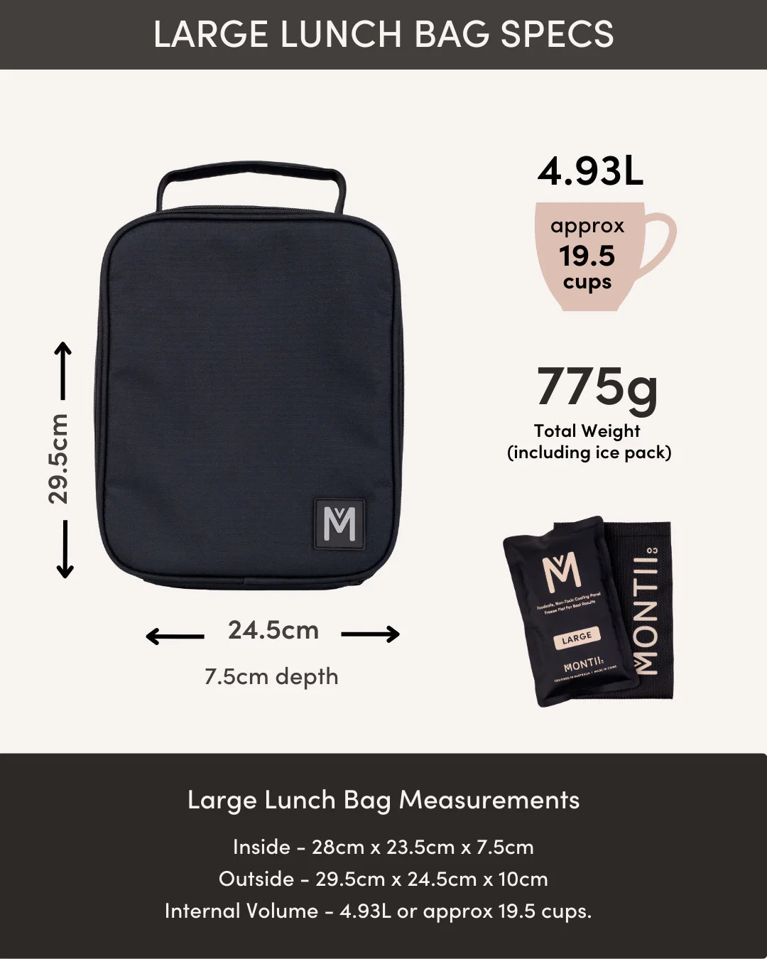 MontiiCo LARGE INSULATED LUNCH BAG - Gamer