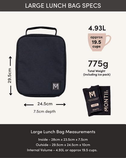 MontiiCo LARGE INSULATED LUNCH BAG - Nova