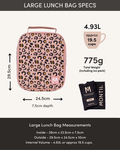 MontiiCo LARGE INSULATED LUNCH BAG  - Confetti