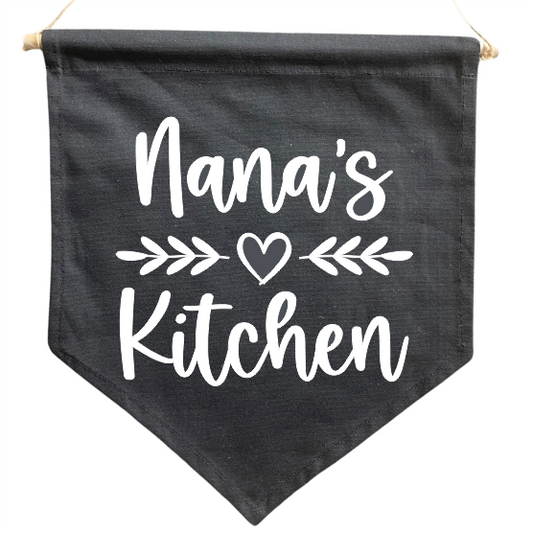 Nana's Kitchen Black Flag