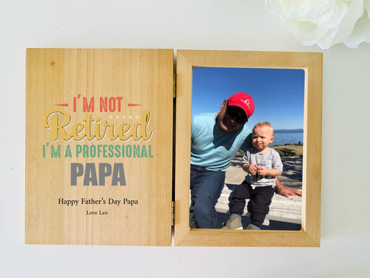 Personalised Father's Day Photo Frame - Papa - PRE ORDER SHIPS END OCT 2024