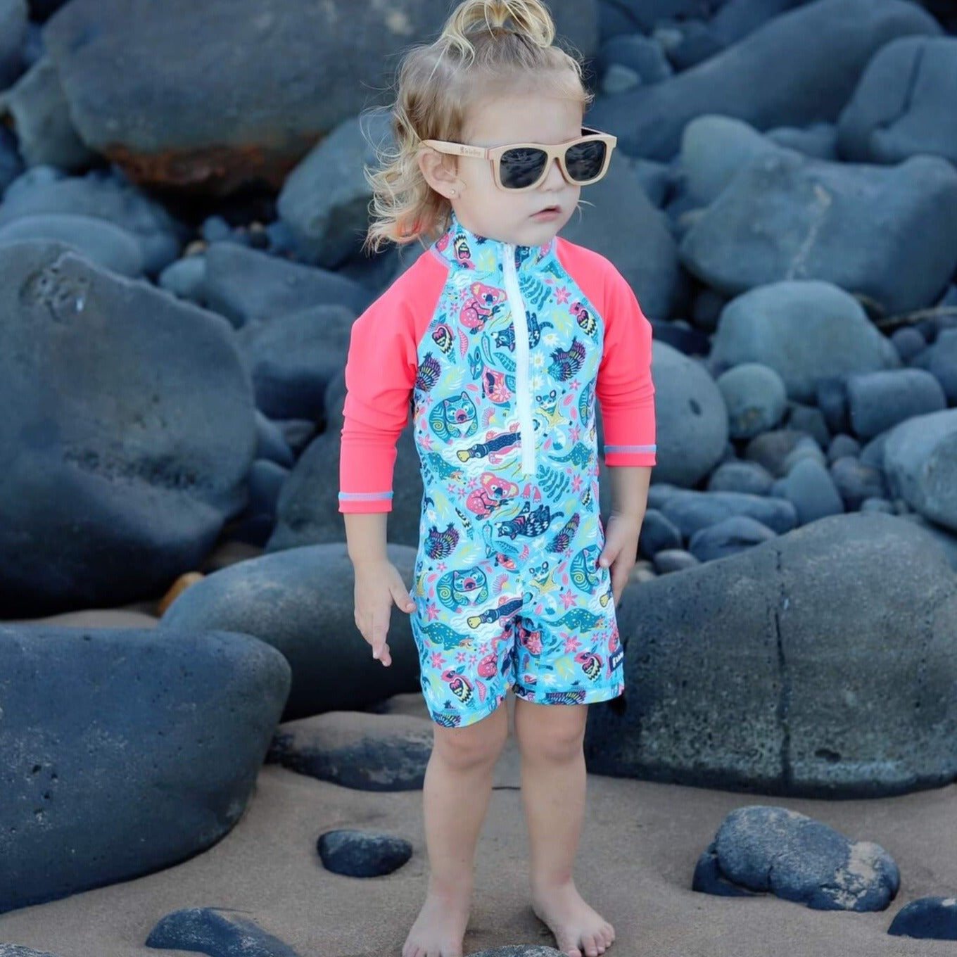 All-in-one Snap Sunsuit | Bush Wonderland