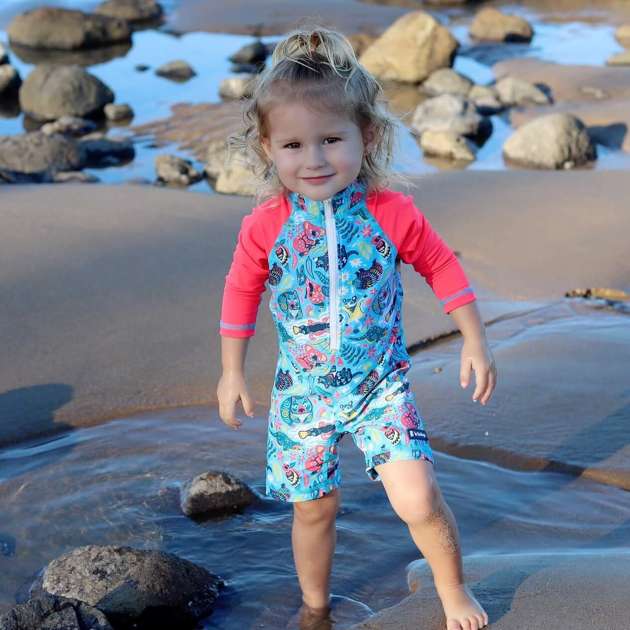 All-in-one Snap Sunsuit | Bush Wonderland