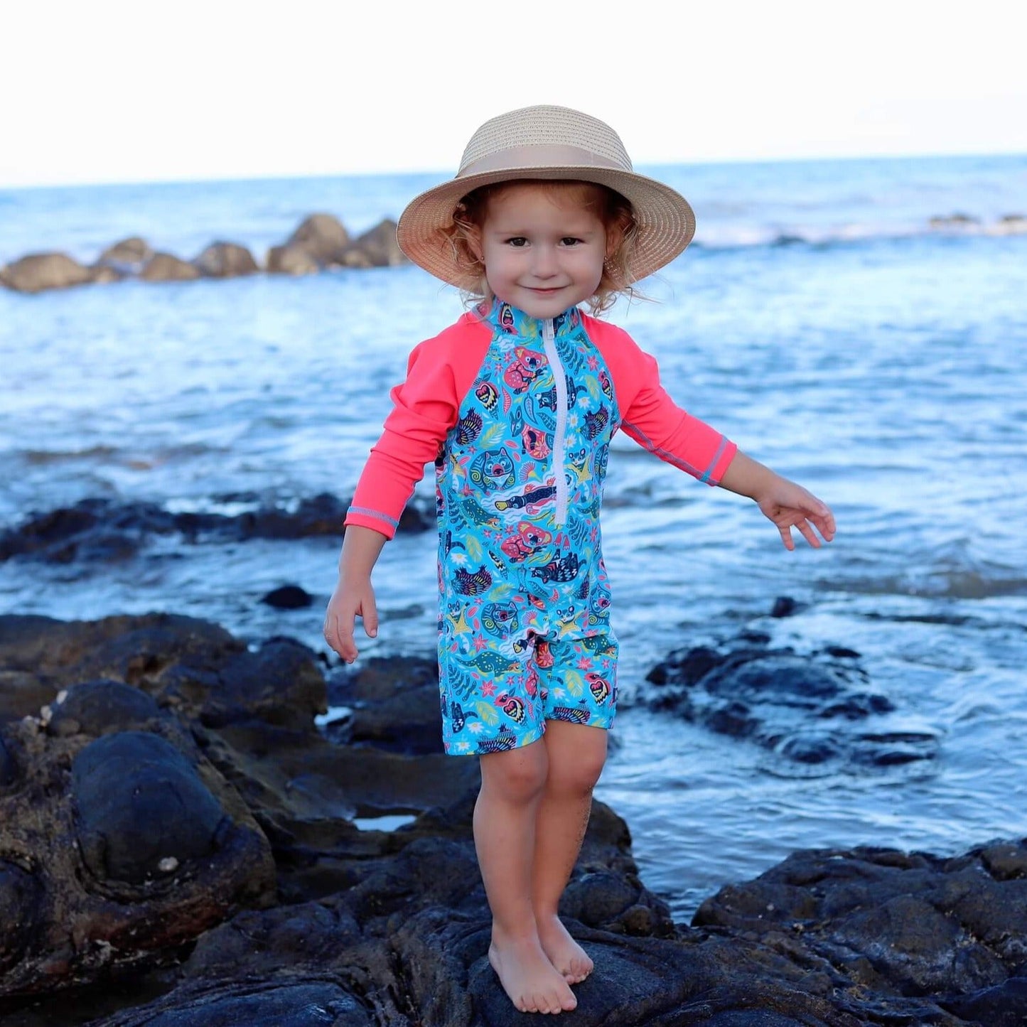 All-in-one Snap Sunsuit | Bush Wonderland