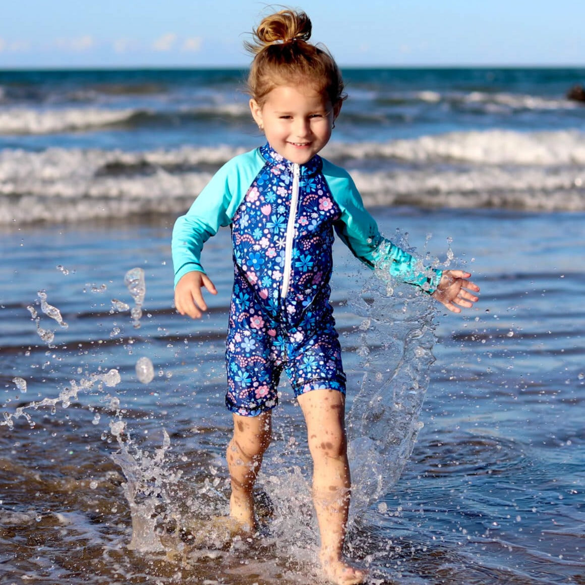 All-in-one Sunsuit | Flower Power