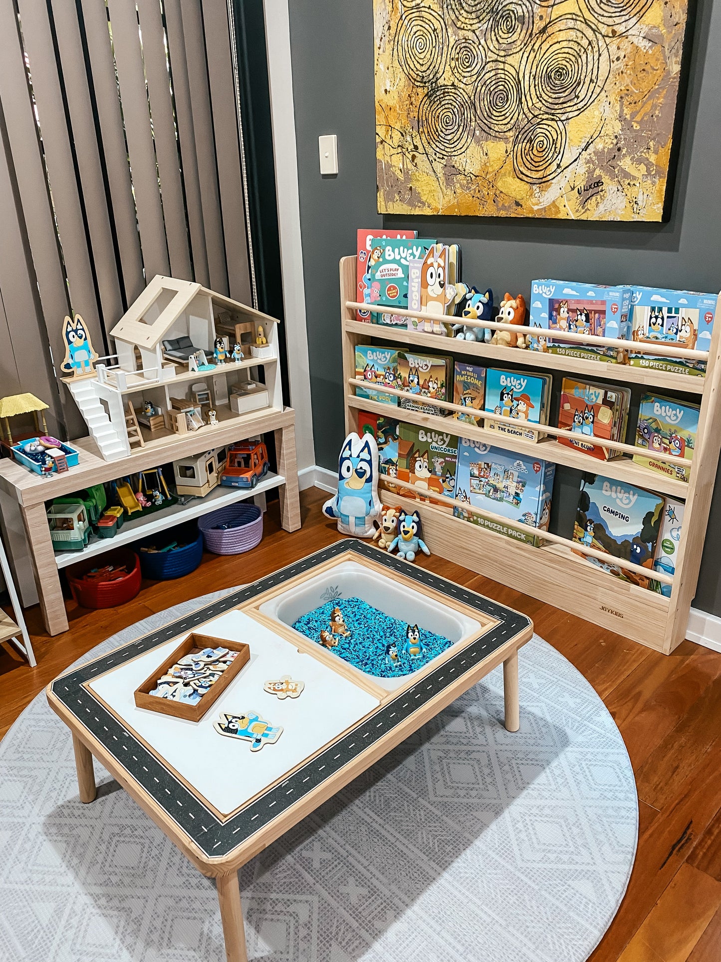 Front Facing Bookshelf with 3 Tier -  SolidWood