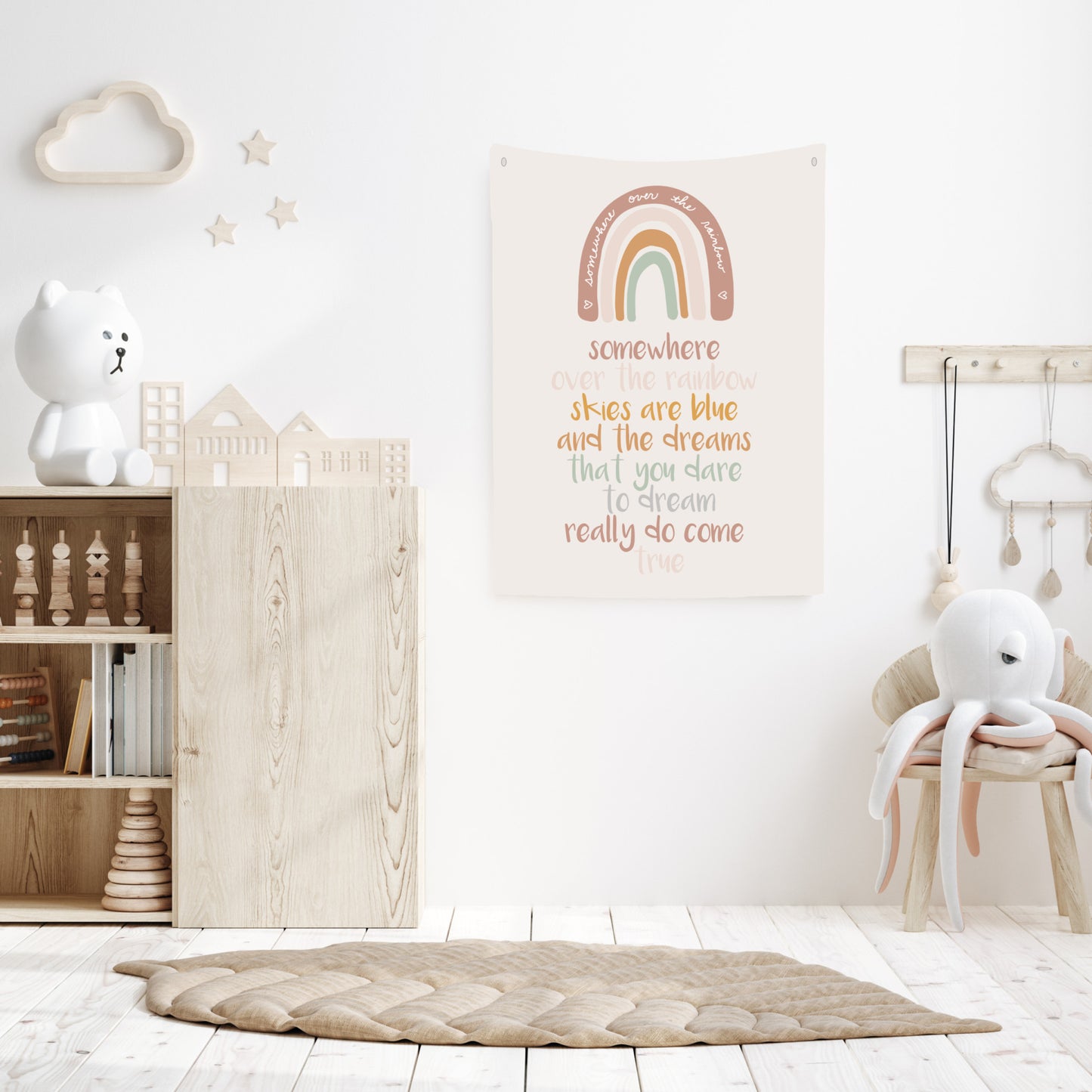 Somewhere over the rainbow Canvas Wall Hang