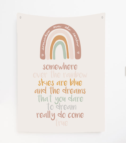 Somewhere over the rainbow Canvas Wall Hang