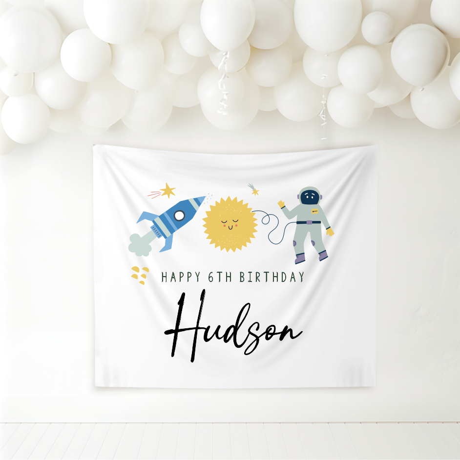 Birthday Banner - Space