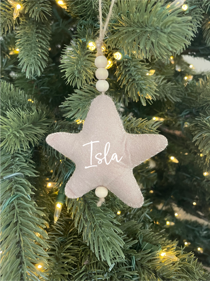 Personalised Star Ornament