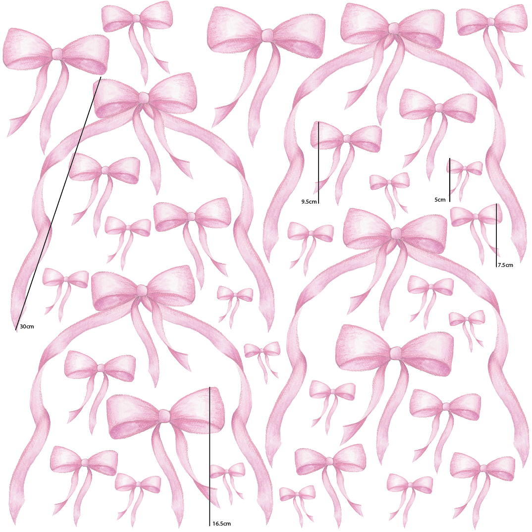 Little Miss Ribbons Decals