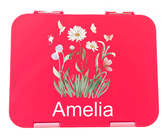 Personalised Pink Bento Box - Multiple Designs