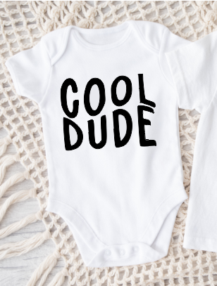 Cool Dude Onesie - Size 6-12 Months