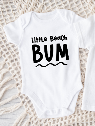 Beach Bum Onesie - Size 12-18 Months