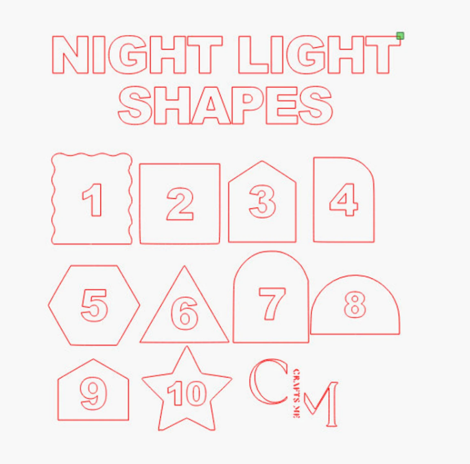 Night Light Blank - Various Shapes