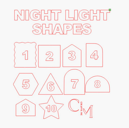 Night Light Blank - Various Shapes