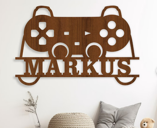 Game Controller Name Sign