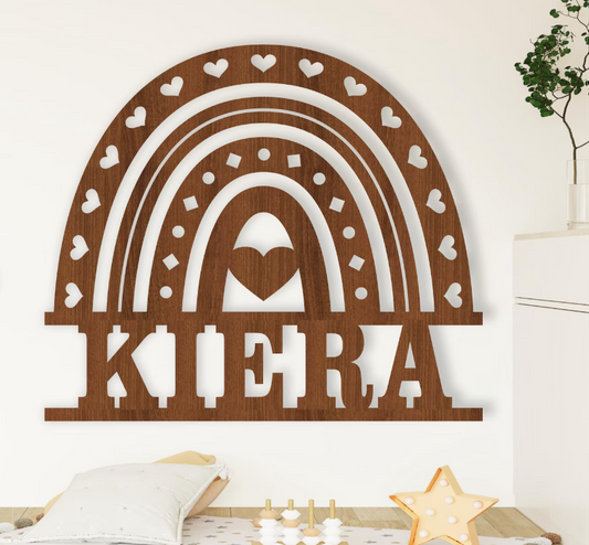 Boho Rainbow Name Sign