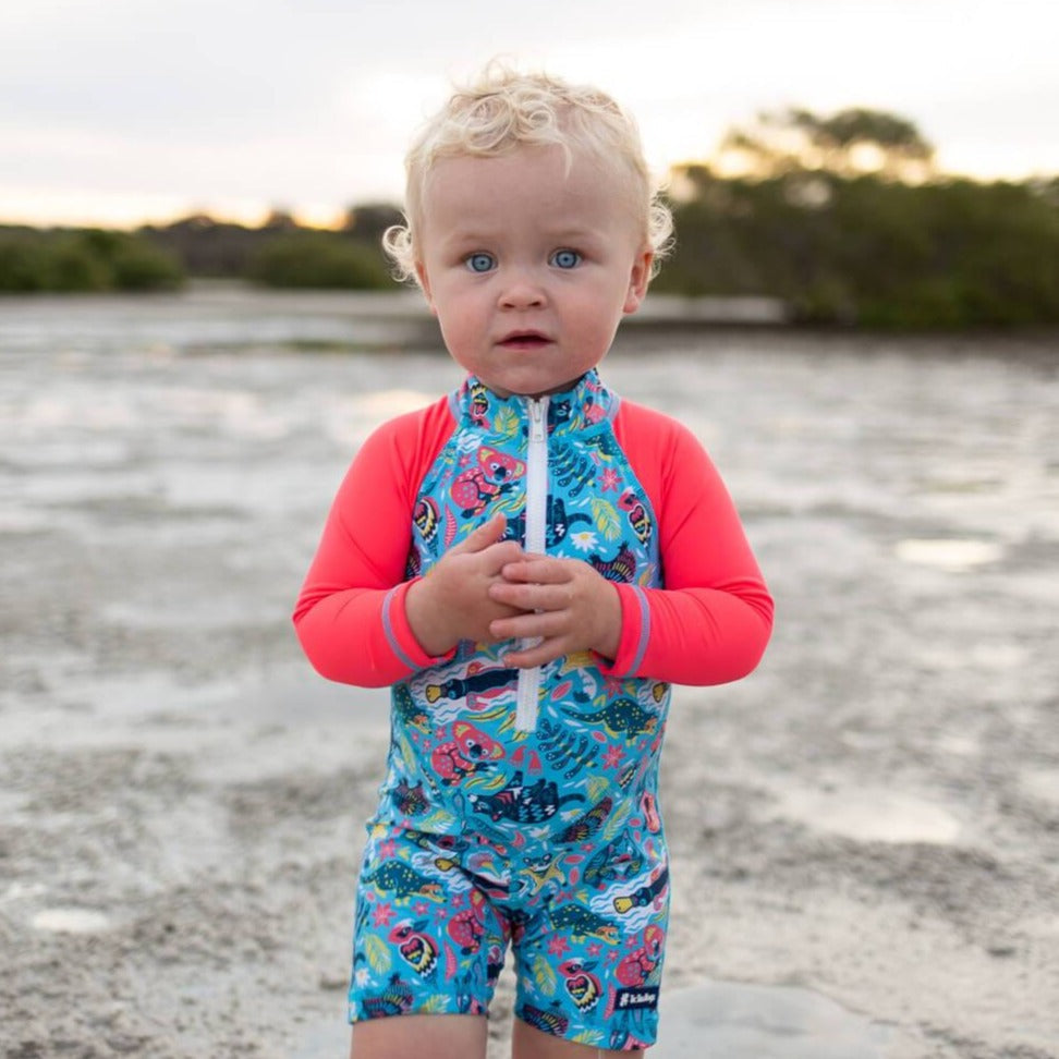 All-in-one Snap Sunsuit | Bush Wonderland