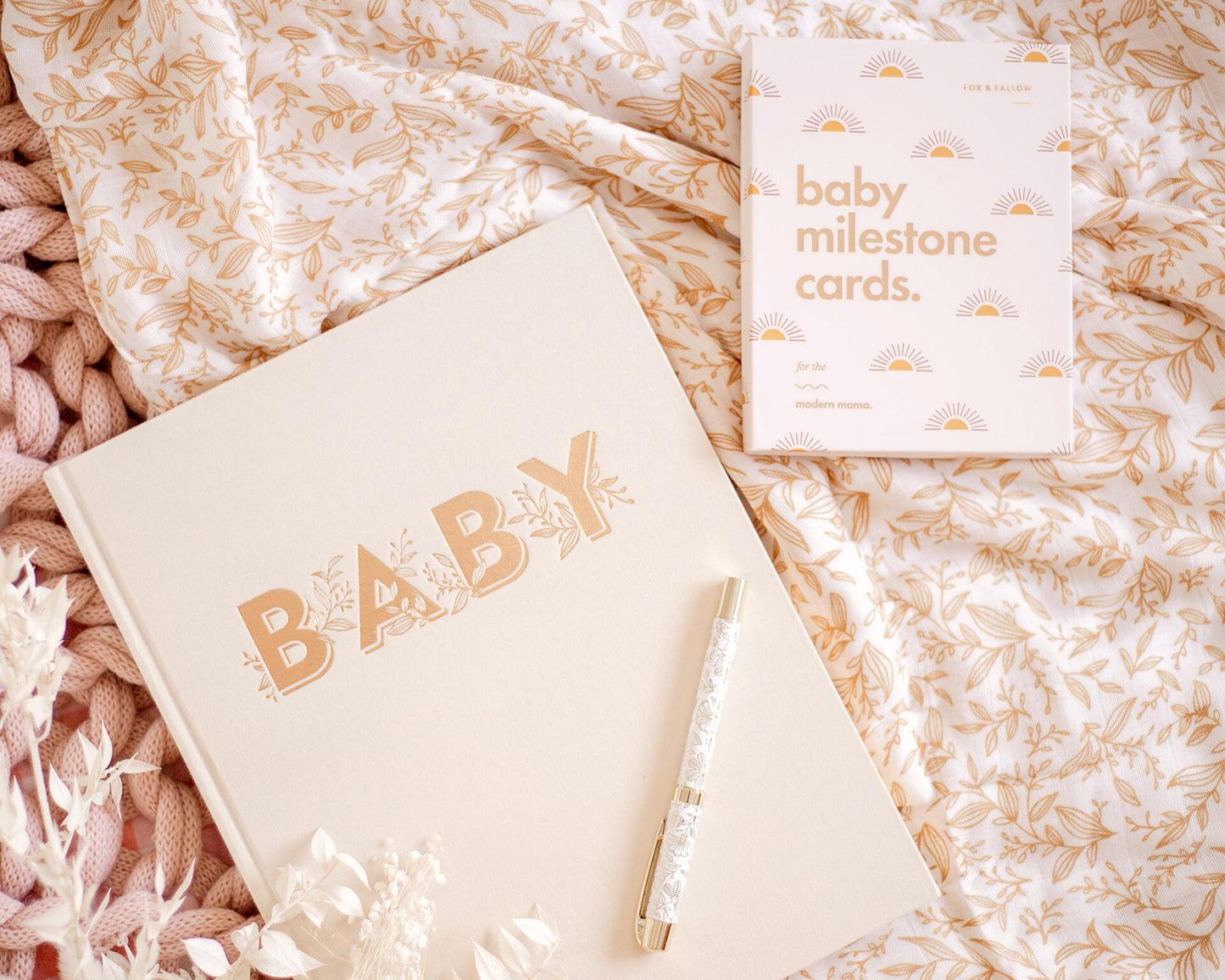 Fox & Fallow Baby Milestone Cards Boho