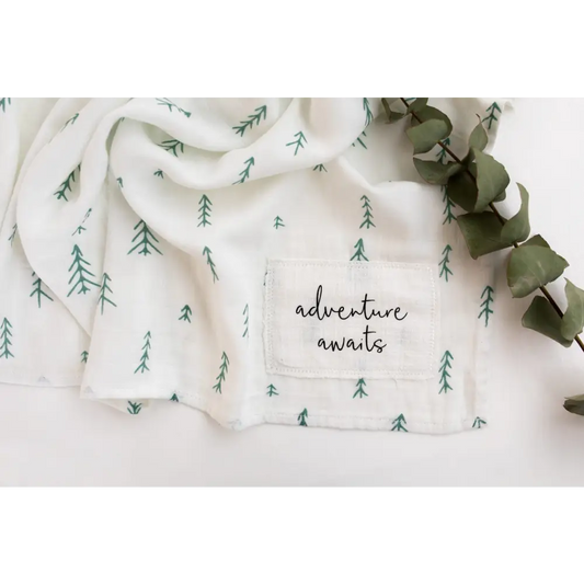 Adventure Awaits Swaddle - Signature Tree