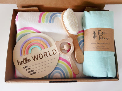 Large Baby Gift Box - Rainbow