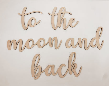 to the moon and back wall plaque