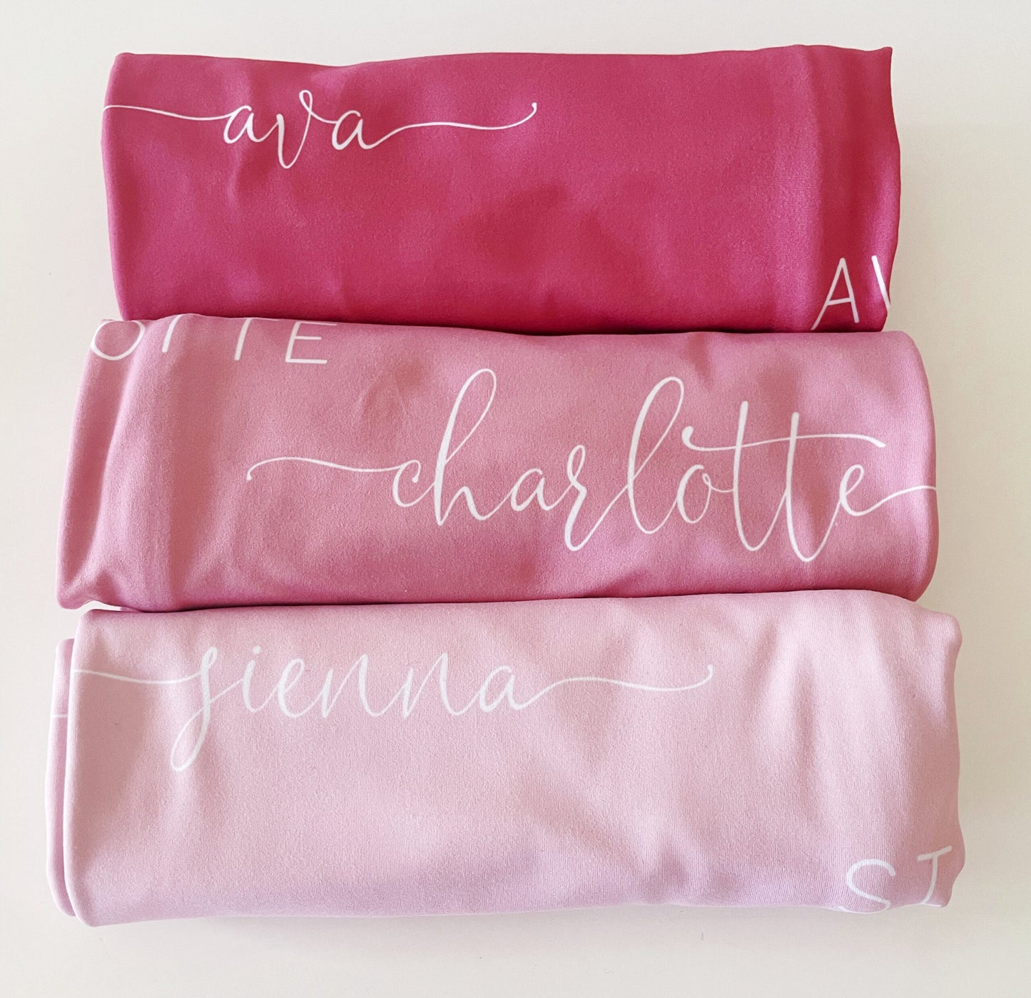 Personalised Blanket Script + Block - Multiple Colours